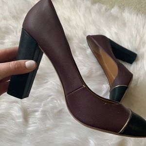 J.CREW | color block heels